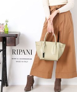 RIPANI イタリア製サフィアーノレザーバッグ　