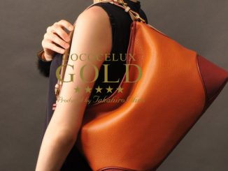 牛革 ワン ショルダーバッグ ワンハンドル / A4対応 / シュリンク レザー / ハンドバッグ
