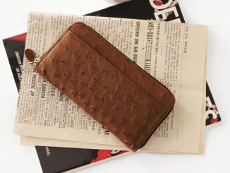 オーストリッチ ラウンドファスナー長財布 / レディース