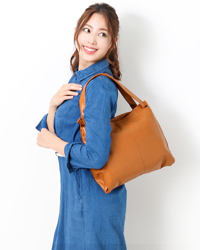 Jamale/ジャマレ 日本製 牛革 トートバッグ