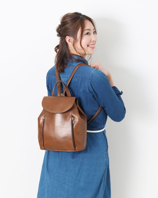 Jamale/ジャマレ 日本製 牛革 2way リュック