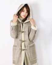 ムートンコート レディース ダッフルコート