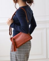 Mia Borsa 本革 ミニ ショルダー バッグ レディース