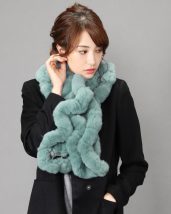 レッキス ふわふわ リアルファー マフラー