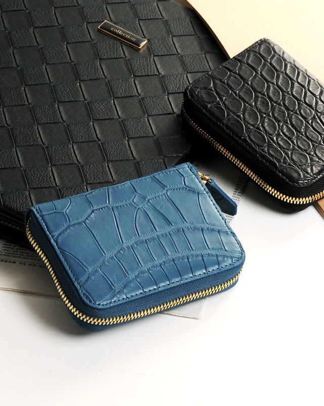スモールクロコダイル コンパクト財布