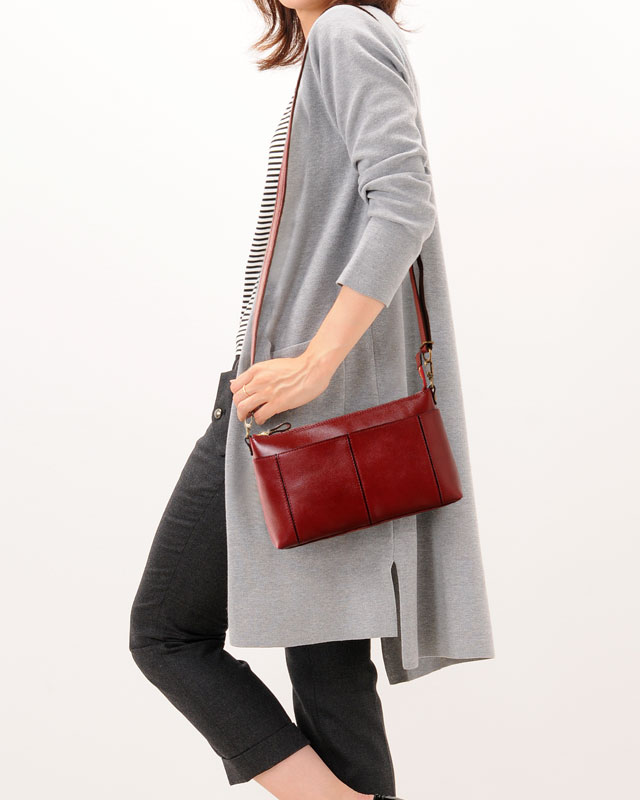 HALEINE 牛革 ショルダーバッグ 2way