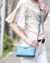 お財布 ショルダー ミ二ショルダー ブルー