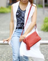 Mia Borsa 本革 ミニ ショルダーバッグ レディース