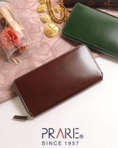 PRAIRIE コードバン ラウンドファスナー 長財布 日本製