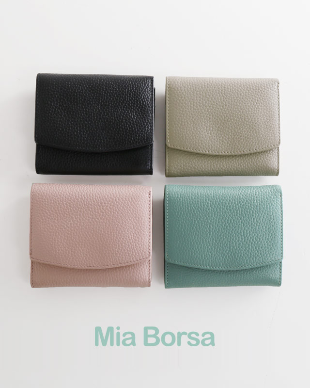 Mia Borsa 本革 二つ折り ミニ財布