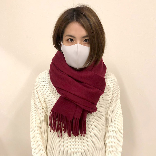 カシミヤ100% 大判 ストール ボリューム 違い